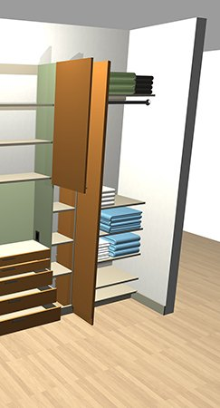 Aménagement de vestiaire et garde-robe - 25point4