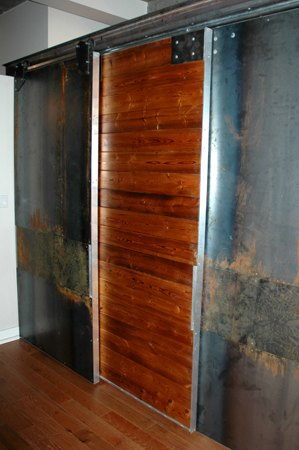 portes coulissantes à l'intérieur d'un loft (Montréal) 25point4